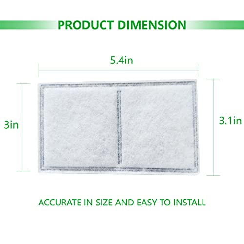 TOGGATH 12 Pack Pet Fountain Premium Carbon Replacement Filters Compatible with PetSafe Drinkwell Platinum, Multi-Tier, Ev...