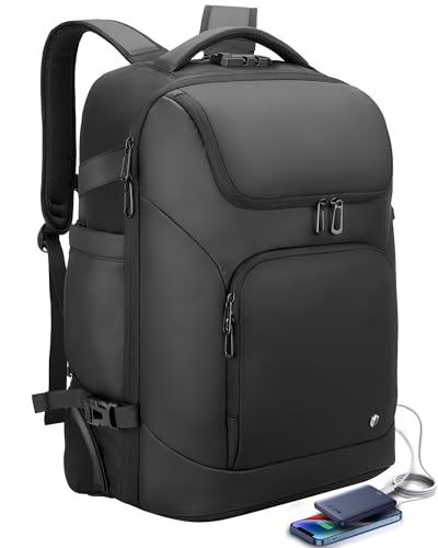 RoyalAnt Backpack for Men, Anti Theft Convertible Laptop Backpack with Wheels,50L Rfid Personal Item Wheeled Backpack for ...