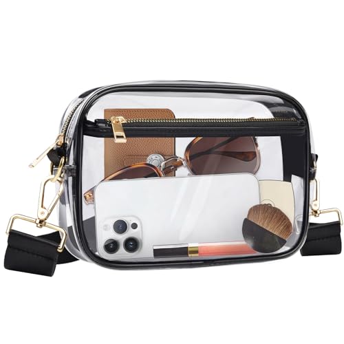 Aodotx Clear Bag Stadium Approved, Clear Crossbody Bag Purses for women for Concert, Sports, Festivals
