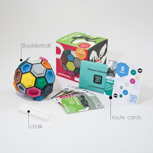 BOULDER BALL BOULDERBALL Basic 3D Climbing Ball, World Novelty, Climbing in The Tiniest Space - Concentration, Creativity,...