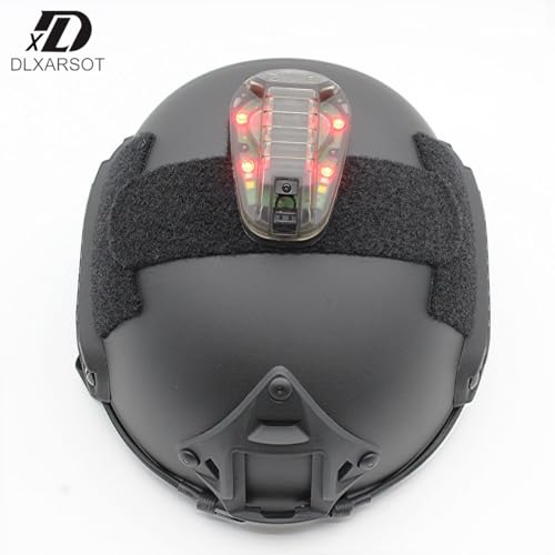 DLXARSOT Tactical Helmet Light Signal Light Military IFF Helmet Light Flashlight Survival Signal Light for Outdoor Sports ...