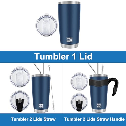WETOWETO 20oz Tumbler, Stainless Steel Vacuum Insulated Coffee Travel Mug, Double Wall Powder Coated Insulated Coffee Mug ...