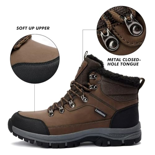 Water Resistant Boots for Woman Warm Comfortable Trail Non-Slip Camping Snow Hiking Boots