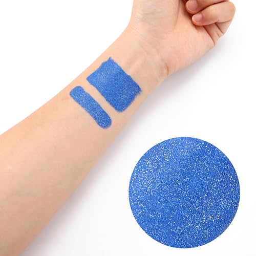 CCbeauty Blue Glitter Eye Black Stick for Baseball Football Softball Lacrosse Sport Accessories, Anti-Glare Eyeblack, Wate...