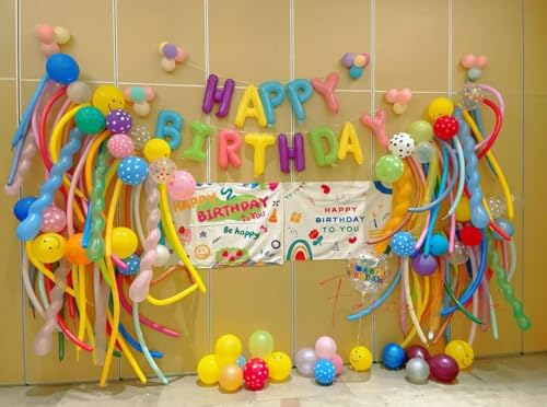 260 Balloons - Clear Long Balloons for Tying Balloon Arch | 100Pcs Skinny Stretchy Tie Balloons for Animal Making, Twistin...
