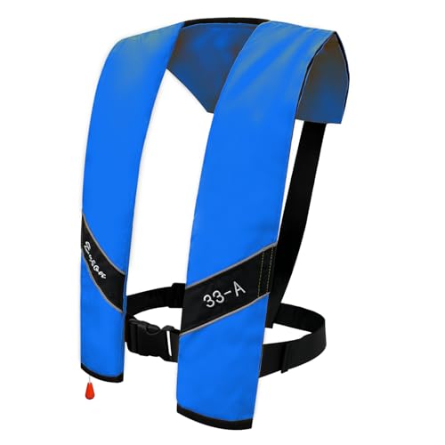 Automatic Inflatable Life Jacket|Life Vest for Adults|PFD Low Profile|Supports up to 330 lbs