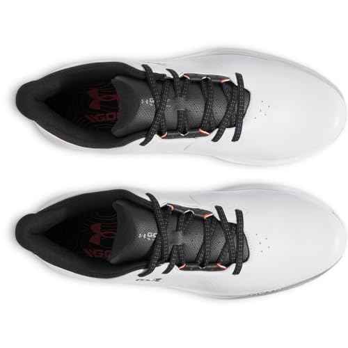 Under Armour Men's Drive Fade Golf Cleats, (100) Halo Gray/Black/Metallic Silver, 11.5, US