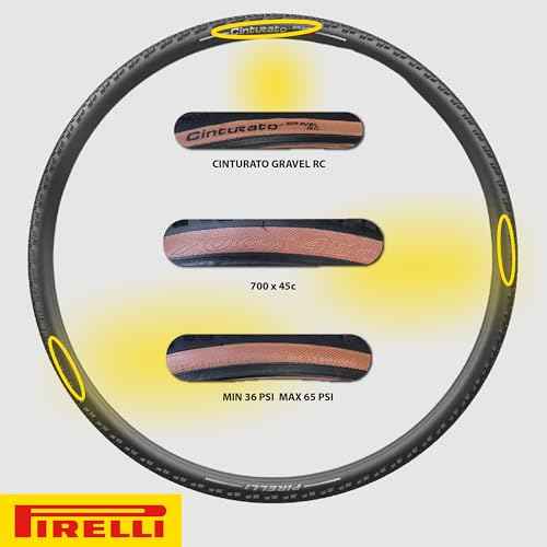 Pirelli Cinturato Gravel RC Classic 45-622 (700 x 45c) Gravel Bike Tire - Gravel Racing Specific Design for Pro-Level Performance - Higher Speeds - Enhanced Lateral Grip