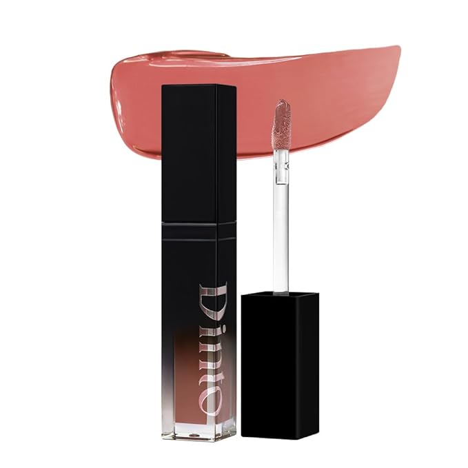 DINTO (Peter & Wendy Collection Deep-Kissed Plumping Lip Enamel - Glitter Lip Gloss, High Shine, Cooling Plumping, Long-Lasting, Vegan & Cruelty-Free (153 London, 4ml)