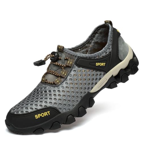 Water Shoes for Men Quick Drying Sneakers Breathable Non-Slip Outdoor Hike Barefoot Shoes for Sport Beach Pool Aqua Swim S...
