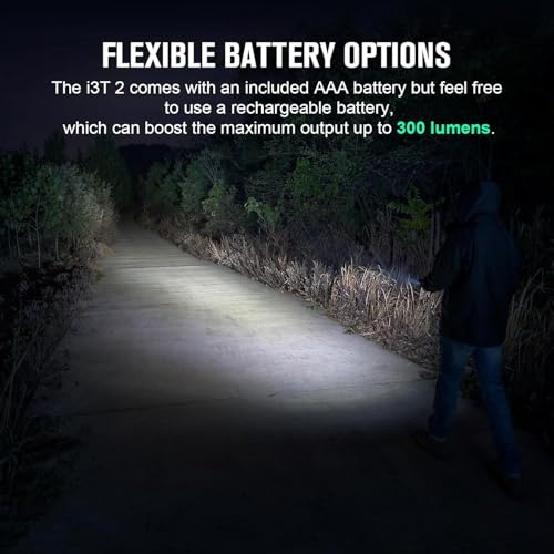OLIGHT I3T 2 EOS Pocket EDC Flashlight, 200 Lumens Compact Bright Handheld Flash Lights, Dual-Output Tail Switch with AAA ...