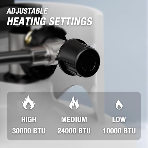 QIOMALA 30000 BTU Propane Heater Outdoor, Double Tank Top Cordless Radiant Gas Heater, Tip-Over Protection, Safety Shut-of...