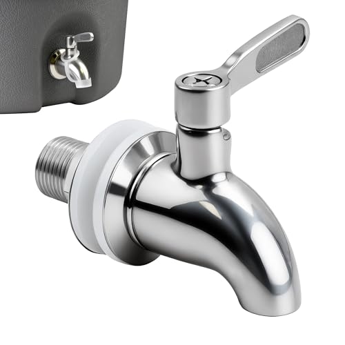 Water Spigot Compatible with Igloo Cooler, 1 Pack Stainless Steel Spigot for Stanley Jug 2 Gallon Igloo Water Dispenser 5 ...