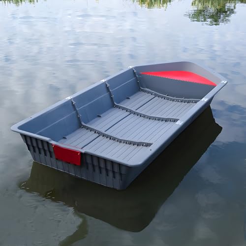 LECARDIO Folding Fishing Kayak - Portable Modular Fishing Boat for 1-2 Persons with Bow Air Compartment & Outboard Engine ...