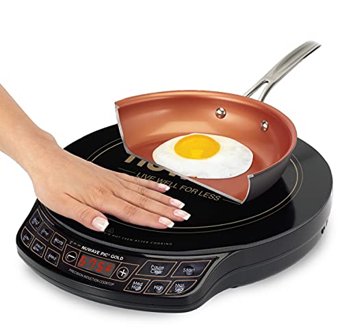 Nuwave Gold Precision Induction Cooktop, Portable, Powerful with Large 8” Heating Coil,100°F to 575°F, 3 Wattage Settings,...