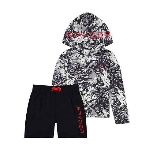 Spyder Boys 2-Piece Swim Set?UPF Sun Protection, Quick-Dry, Swim Trunks Set