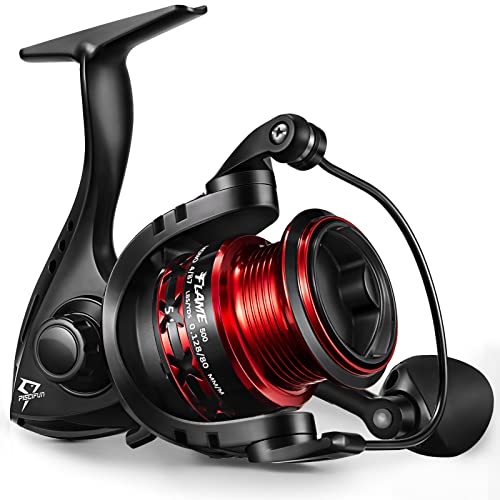 Piscifun Flame Spinning Reels, Lightweight 9+1BB Ultra Smooth Spinning Fishing Reels, 19.8LBs Max Drag, 2000, 3000, 4000, ...