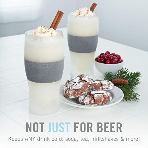 Host Freeze, Frozen Mugs, Freezable Pint Set, Beer Keep Your Drinks Cold, Double Walled Insulated Glasses, Tumbler for Ice...