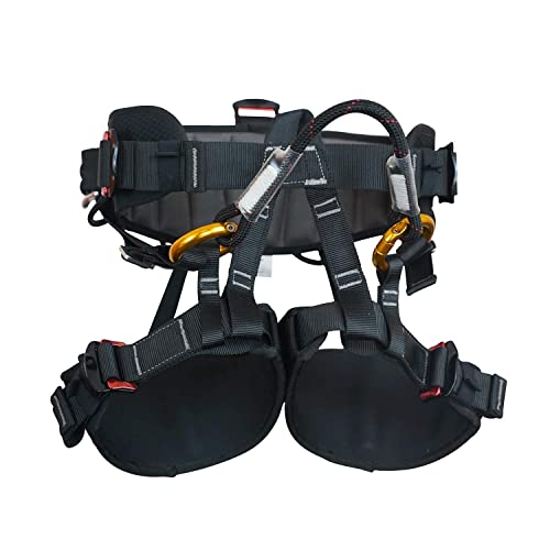 SOB Climbing Harness, Half Body Tree Climbing Harness Men,Thicken Widen Protect Waist Safety Harness for Arborist Harness,...