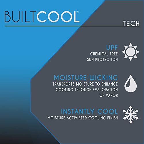 BUILTCOOL Adult Cooling Towel - Men & Women Chilly, Lightweight, Soft, Neck and Face Cooling Towel for Sport, Camping, Hun...
