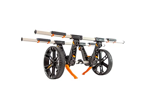 YakAttack Kayak Carts with Adjustable Frame & Wheel Options | All-Terrain, Sand & Solid Tire Variations | Durable Folding ...