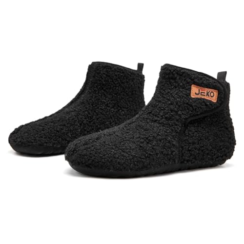 UUBARIS Bootie Slippers for Women Men Furry Warm House Sock Shoes For Indoor Outdoor Travel