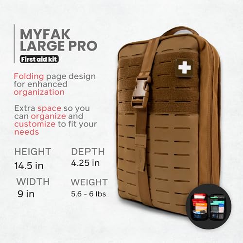 My Medic MYFAK Large Pro- HSA FSA Approved Ifak First Aid Kit - Comprehensive 200 life saving Item Medical Kit - Boat or C...