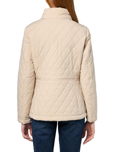 Tommy Hilfiger Womens Brass Hardware Transitional Barn Jacket Quilted Coat