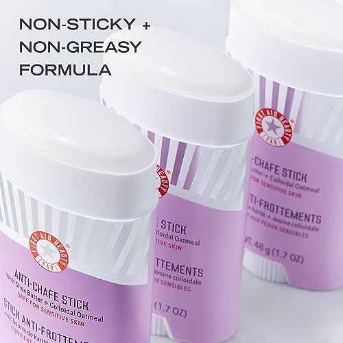 First Aid Beauty - Anti-Chafe Stick with Shea Butter and Colloidal Oatmeal, Clear Sweat-Resistant Chafe Guard Keeps Skin Comfortable for 10K Steps, Safe for Sensitive Skin, Vegan, Cruelty Free, 1.7 oz