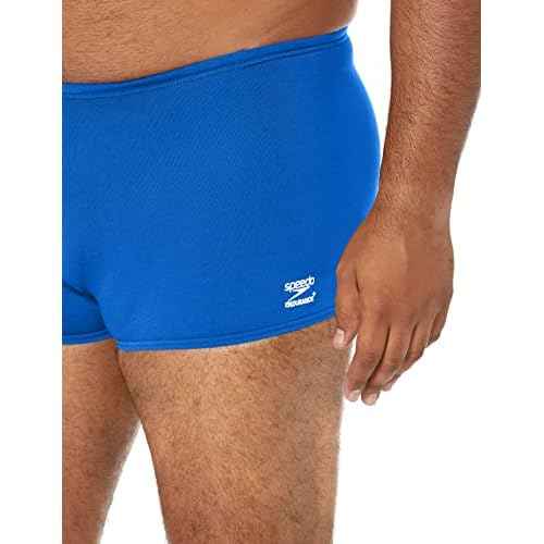 Speedo Mens Swimsuit Square Leg Endurance+ Solid