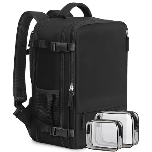 Beraliy Travel Backpack for Men Women, Large Carry On Backpack, Personal Item Bag Airline Approved, 17 inch Laptop Backpac...