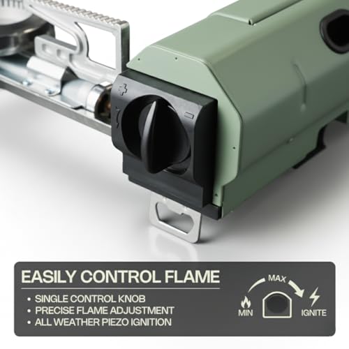 Portable Gas Stove - Reliable for Cooking - Outdoor and Indoor - Versatile Camping Stove - Safe Cooking Burner - by Altena