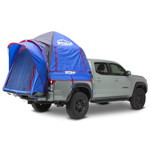 Pittman - Truck Bed Tent with EZ-UP Design - Truck Tent for Camping - Includes Rain Fly, Extra Wide Entry, Oversize Air Me...