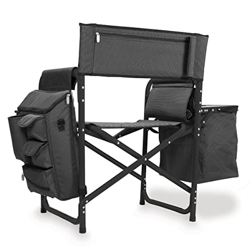 PICNIC TIME Fusion Camping Chair with Side Table and Soft Cooler, Outdoor Foldable Padded Camping Chairs with Cup Holder f...
