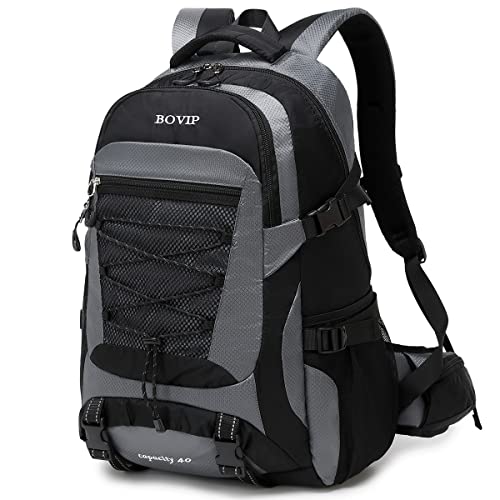 BOVIP 40L Hiking Backpack Waterproof Lightweight Daypack Travel Sports Camping Backpack for Men Women