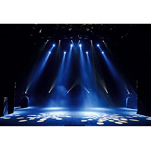 Yeele 10x8ft Stage Spotlight Backdrop for Photography Blue Light Concert Background Superstar Drama Play Live Music Show B...
