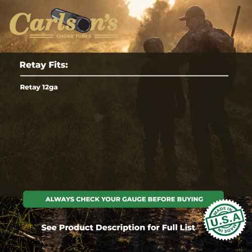 Carlsons Choke Tubes 12 Gauge for Retay | Blued Steel | Delta Waterfowl Extended Choke Tube | Made in USA