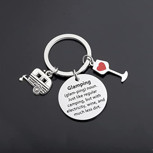 Lywjyb Birdgot Camper RV Gift Camper Keychain Glamping Lifestyle Gift Camp Lover Camping Gift