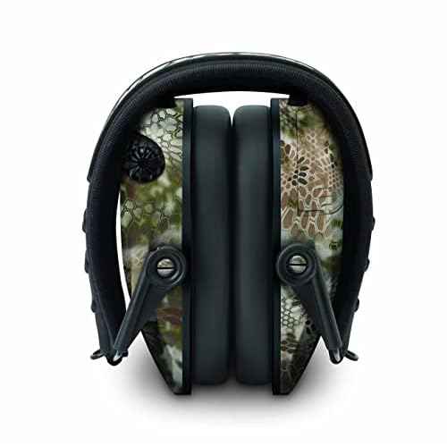 Walker's Razor Slim Electronic Muff with Case and Shooting Glasses (Kryptek Camo)