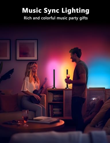 Smart LED Light Bars, RGB Light Bar, 14 Inches TV Backlights with Scene and Music Modes, Smart Light Bars with Multiple Pl...