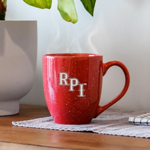 Rico Industries NCAA 16 oz Team Color Laser Engraved Speckled Ceramic Coffee Mug (P, Q & R Schools)