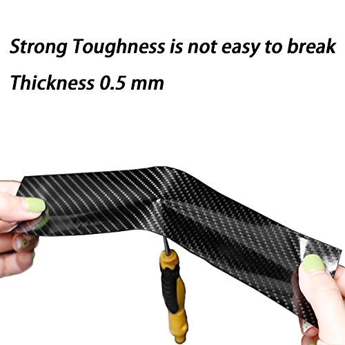 DGSL Car Door Edge Guards Door Sill Protector, 2.7In x 33Ft 5D Carbon Fiber Car Wrap Film, Vinyl Automotive Wrap Film Ant...