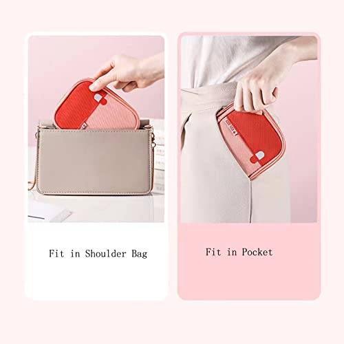 Ellsang First Aid Kit Bag Empty, Travel Medication Pouch Mini Zippered Oxford Medical Survival Kit Carrier, Handy Medicine...