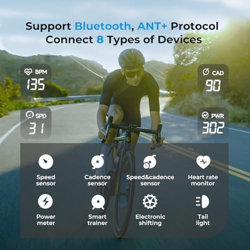 GEOID CC600 Color Screen Bike/Cycling Computer Wireless - Route Navigation with Re-Route Planing, WiFi & Bluetooth, Fast 5...