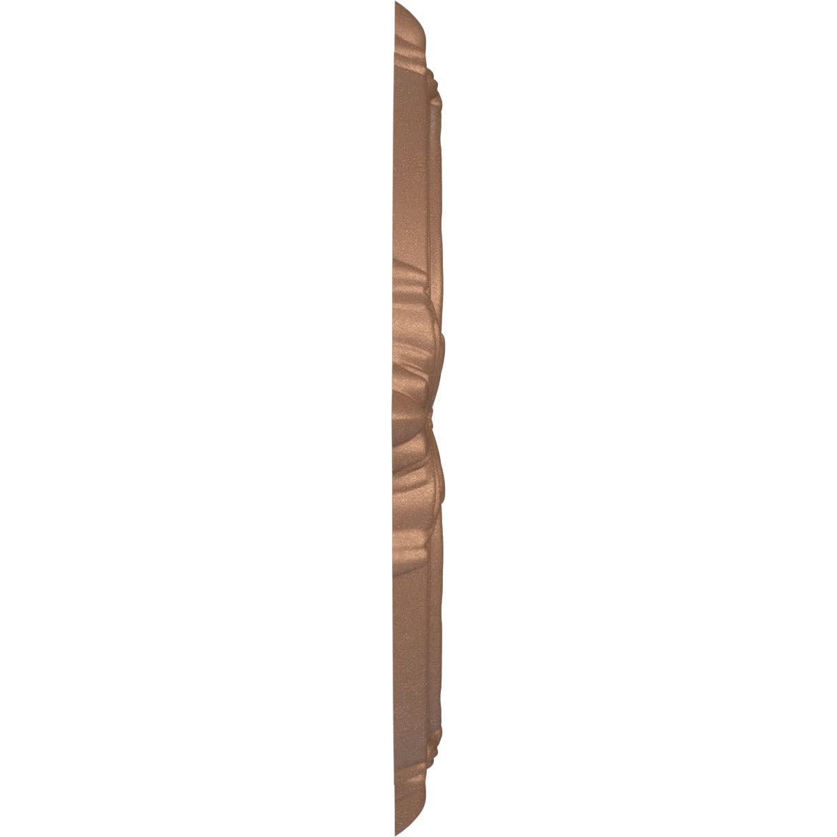 Ekena Millwork 13Od X 3 1/2Id X 3/4P Attica Thermoformed Pvc Ceiling Medallion (Fits Canopies Up To 5), Aged Copper