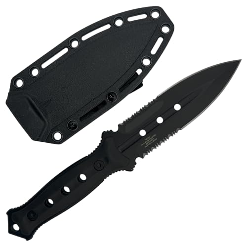 TAKUMITAK Hunting Survival Knife 9" Full Tang Fixed Blade Knives Camping Gear with Extra Set of FRN Handle Scales, MOLLE C...