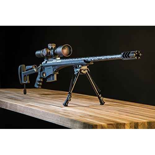 Caldwell XLA Fixed Pic Rail Bipod with Collapsible Design, Non-Slip Feet and Notched Legs for Outdoor, Range, Shooting and Hunting