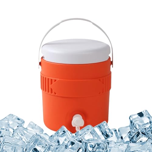 1 Gallon Portable Sports Cooler Water Beverage Dispenser, Insulated Drink Cooler Dispenser With Spout, Portable Handwashin...