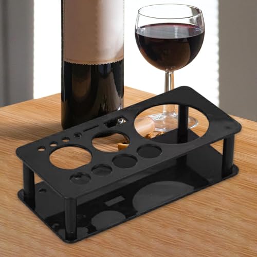 gazechimp Cocktail Shaker Stand Bartender Kits Storage Stand Durable Cocktail Bartending Set Stand for Beginners Party Wed...