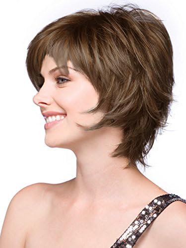 Noriko Sky Synthetic Wig by Rene of Paris and Wig Lift Comb - Raisin Glaze-H - Bundle 2 Items